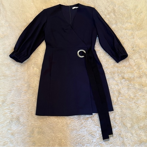 Tibi Wrap Front Mini Dress - Size 6 - Picture 4 of 10